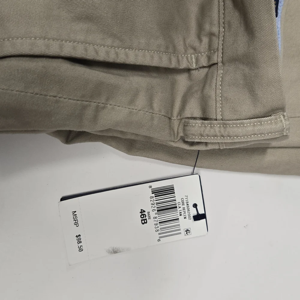 NWT POLO RAPLH LAUREN Men's Tan Shorts Stretch Classic Fit Chino Short SIZE 46B